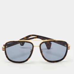 Gucci Dark Brown/Gold GG04448S Square Sunglasses