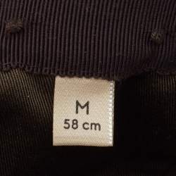Gucci Beige Logo Monogram Web Stripe Detail Canvas Baseball Cap M