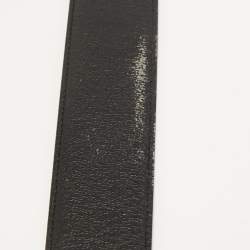 مملوكة مسبقًا Gucci Black Leather D Buckle Belt 100CM