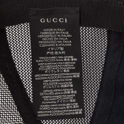 Gucci Beige Kingsnake Print GG Supreme Canvas Baseball Cap M