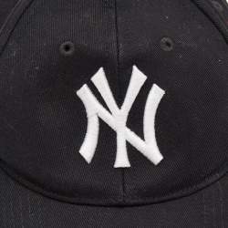 Pre Owned Gucci Black NY Yankees Butterfly Cotton Baseball Cap