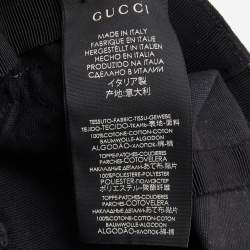 Pre Owned Gucci Black NY Yankees Butterfly Cotton Baseball Cap