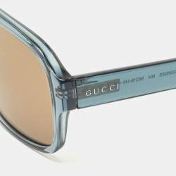 Gucci Blue/Brown GG0925S Rectangle Sunglasses