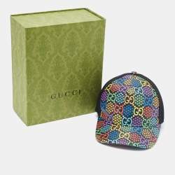 Gucci Multicolor Psychedelic GG Canvas & Mesh Baseball Cap S