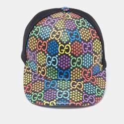 Gucci Multicolor Psychedelic GG Canvas & Mesh Baseball Cap L