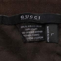 Pre Owned Gucci Beige Web Detail GG Canvas Baseball Cap L