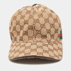 Gucci GG Canvas Baseball Hat Beige/Brown