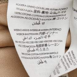 Pre Owned Gucci Brown Logo Monogram Canvas Leather Trim Bucket Hat XXL