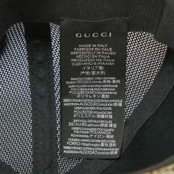 Gucci Beige Tiger Print GG Supreme Canvas & Mesh Baseball Cap S
