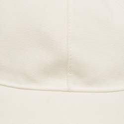 Gucci White GG Embroidered Cotton Baseball Cap Size M