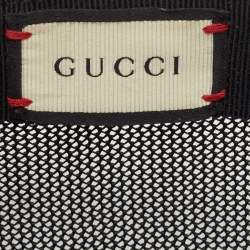 Gucci Beige Kingsnake Print GG Supreme Canvas and Mesh Baseball Cap M