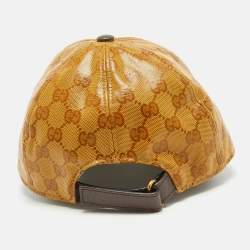 Pre Owned Gucci X Adidas Yellow GG Coated Canvas Baseball Cap XS