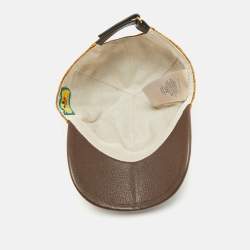 Pre Owned Gucci X Adidas Yellow GG Coated Canvas Baseball Cap XS