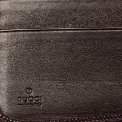 مملوكة مسبقًا Gucci Dark Brown Guccissima Leather Agenda Cover