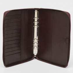 مملوكة مسبقًا Gucci Dark Brown Guccissima Leather Agenda Cover