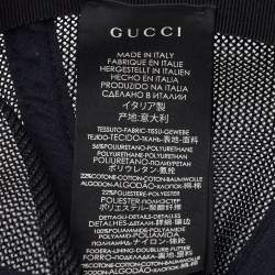 Gucci Beige GG Snake Print Canvas & Mesh Baseball Cap S