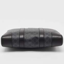 Gucci Black GG Supreme Canvas and Leather Briefcase Bag