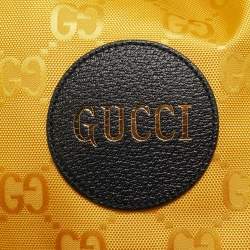 Gucci Yellow GG Nylon Off The Grid Large Drawstring Backpack
