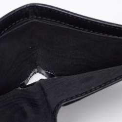Gucci Black GG Supreme Canvas Snake Bifold Wallet 