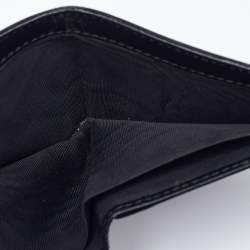 Gucci Black GG Supreme Canvas Snake Bifold Wallet 