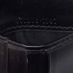 Gucci Black GG Supreme Canvas Snake Bifold Wallet 