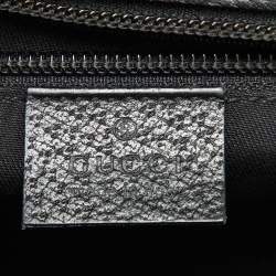 Gucci Black Leather Flap Wristlet Pouch