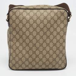 Gucci Beige GG Supreme Canvas Joy Messenger Bag
