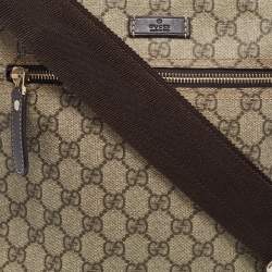 Gucci Beige GG Supreme Canvas Joy Messenger Bag