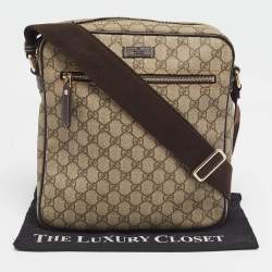 Gucci Beige GG Supreme Canvas Joy Messenger Bag