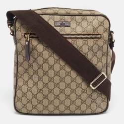 Gucci Beige GG Supreme Canvas Joy Messenger Bag