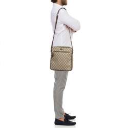 Gucci Beige GG Supreme Canvas Joy Messenger Bag