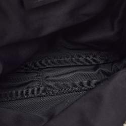 Gucci Black/Beige GG Supreme Canvas and Leather Double Belt Bag