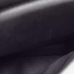 Gucci Black/Beige GG Supreme Canvas and Leather Double Belt Bag