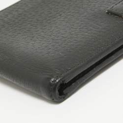 Gucci Black Leather Web Bifold Wallet