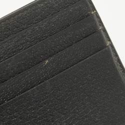 Gucci Black Leather Web Bifold Wallet