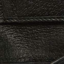 Gucci Black Leather Web Bifold Wallet