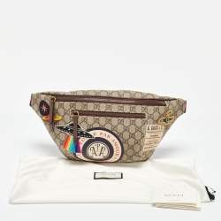 Pre Owned Gucci Beige GG Supreme Canvas Courrier Belt Waist Bag