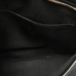 Gucci Black GG Supreme Canvas Web Zip Pouch