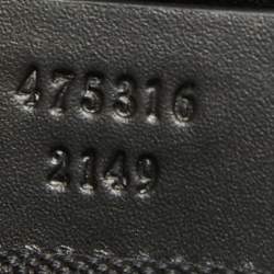 Gucci Black GG Supreme Canvas Web Zip Pouch