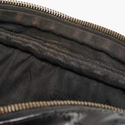 Gucci Black GG Imprime Canvas and Leather Messenger Bag