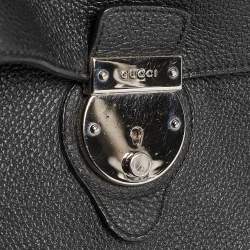 Gucci Black Soft Leather Business Briefcase
