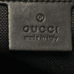 Gucci Black GG Supreme Canvas Wristlet Pouch