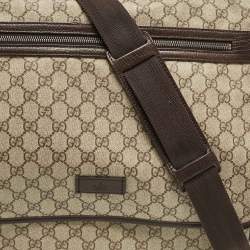 Gucci Dark Brown/Beige GG Supreme Canvas Messenger Bag