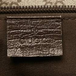 Gucci Dark Brown/Beige GG Supreme Canvas Messenger Bag