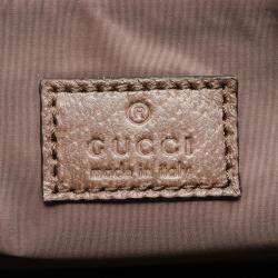 Gucci Beige Brown Multicolor Coated Canvas Leather GG Supreme Sherry Line Boston Duffle Bag