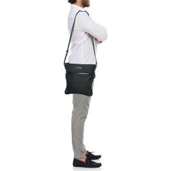 Gucci Black GG Nylon Messenger Bag