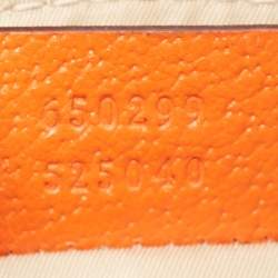 Gucci x The North Face Beige/Orange GG Canvas Belt Bag