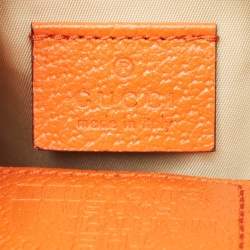 Gucci x The North Face Beige/Orange GG Canvas Belt Bag