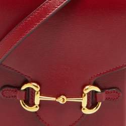 Gucci Red Calfskin Mini Horsebit 1955 Crossbody Bag