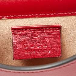 Gucci Red Calfskin Mini Horsebit 1955 Crossbody Bag